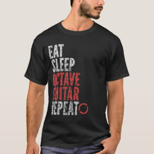 Camiseta Repetição do violão de oitava do sono