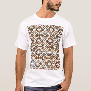 Camiseta Repetição geométrica, fundo texturizado