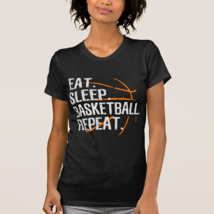 Camiseta Repetição no Basquete De Sono - Presente Para Basq