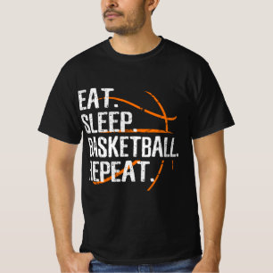Camiseta Repetição no Basquete De Sono - Presente Para Basq