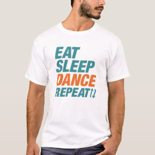 Camiseta Repetir a dança de repouso