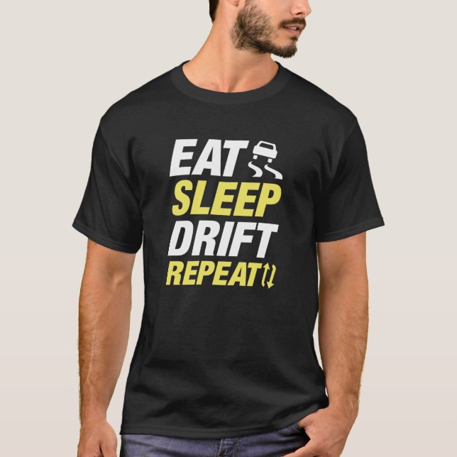Camiseta Repetir a derivação de repouso (Frente)