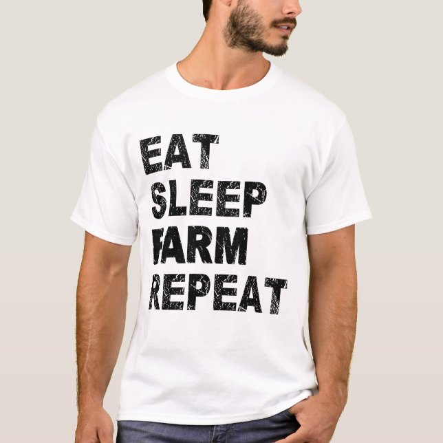 Camiseta Repetir a Fazenda de repouso (Frente)