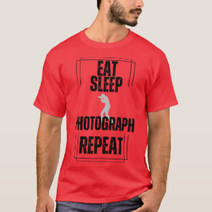 Camiseta Repetir a fotografia do modo de latência