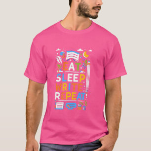 Camiseta Repetir a gravação no sono —