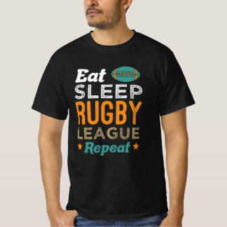 Camiseta Repetir a Liga de Rugby do Sleep - Ideias de prese
