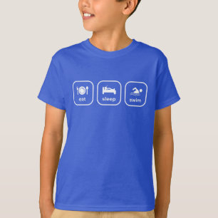 Camiseta Repetir a Natação de repouso
