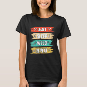 Camiseta Repetir a soldadura do repouso