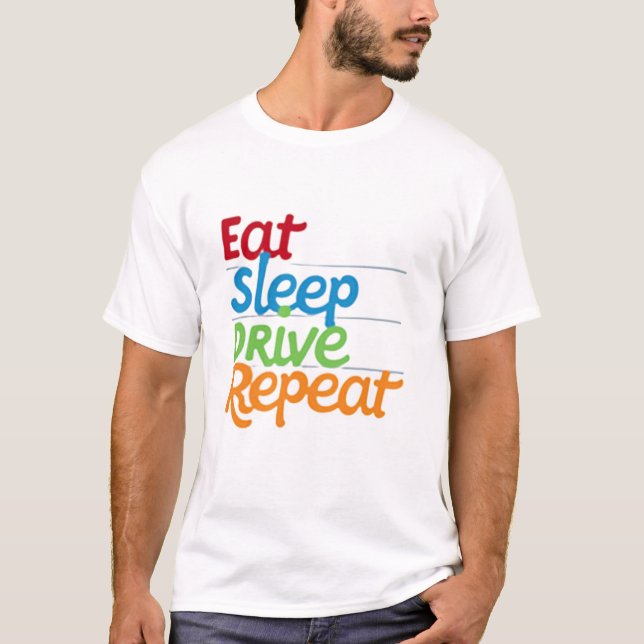 Camiseta Repetir a unidade de repouso (Frente)