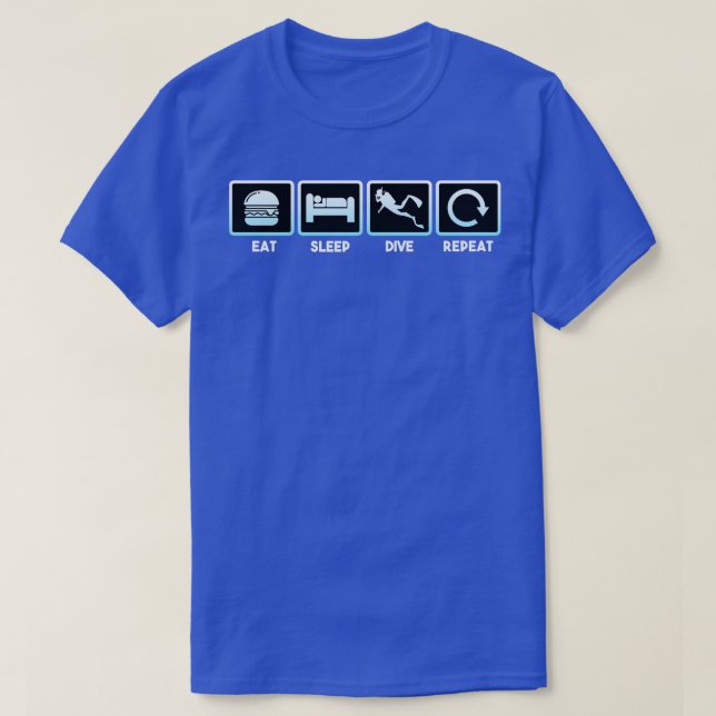 Camiseta Repetir a unidade de repouso (Frente do Design)
