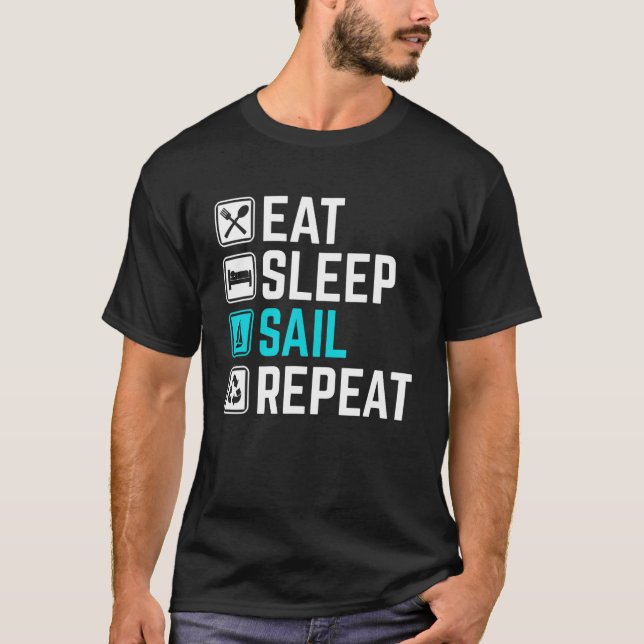 Camiseta Repetir a vela de repouso (Frente)