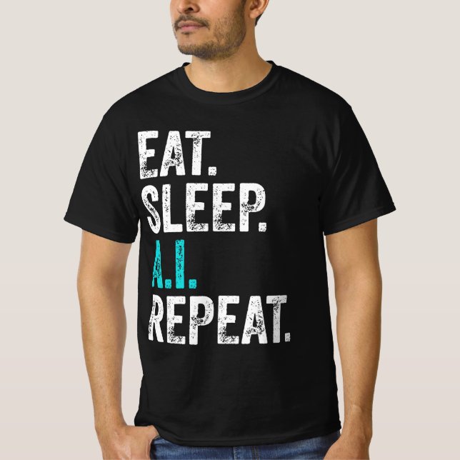 Camiseta Repetir AI de latência (Frente)