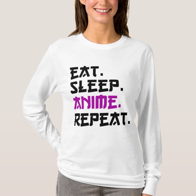 Camiseta Repetir animação de repouso (Frente)