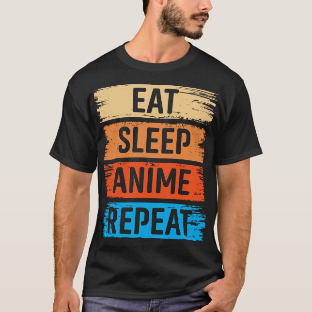 Camiseta Repetir animação de repouso (Frente)