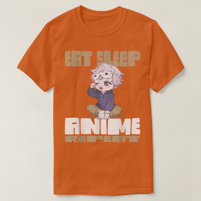 Camiseta Repetir animação de repouso  (Frente do Design)