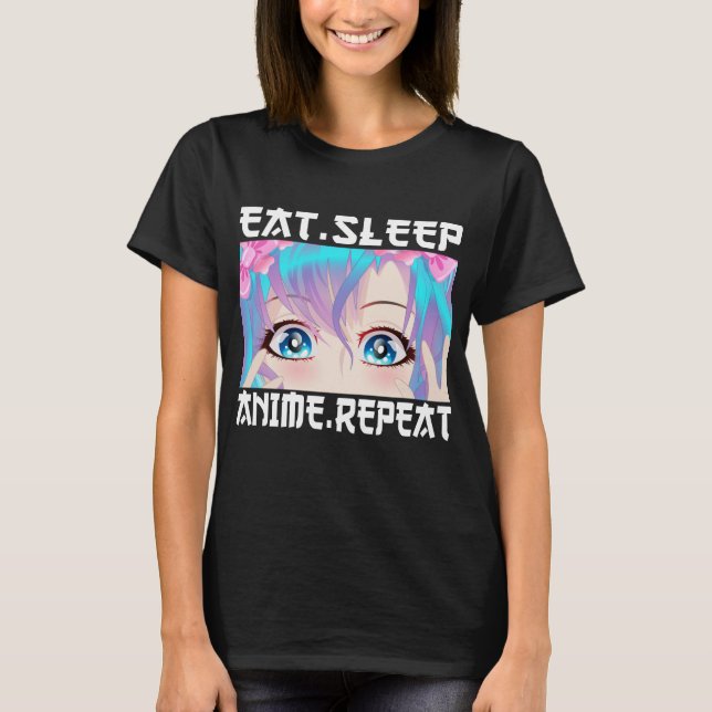 Camiseta Repetir animação de repouso (Frente)