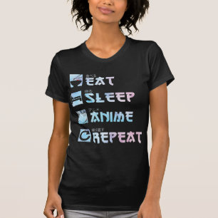 Camiseta Repetir animação de repouso - estilo de aquarela A