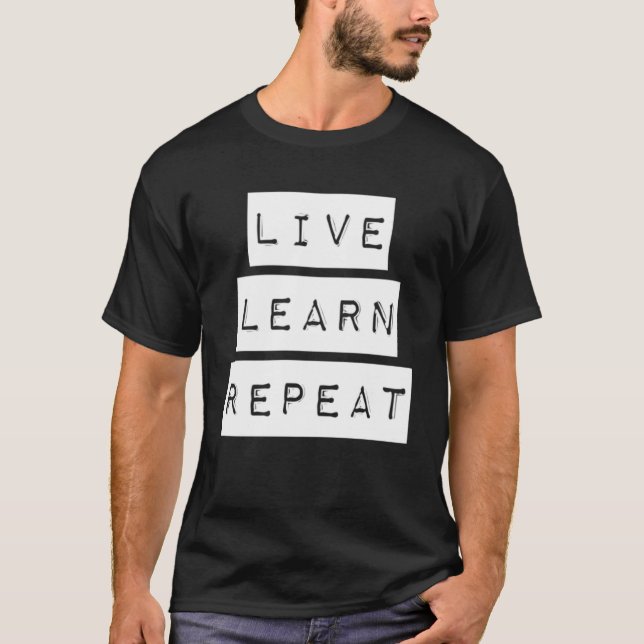 Camiseta Repetir Aprendizado ao Vivo (Frente)