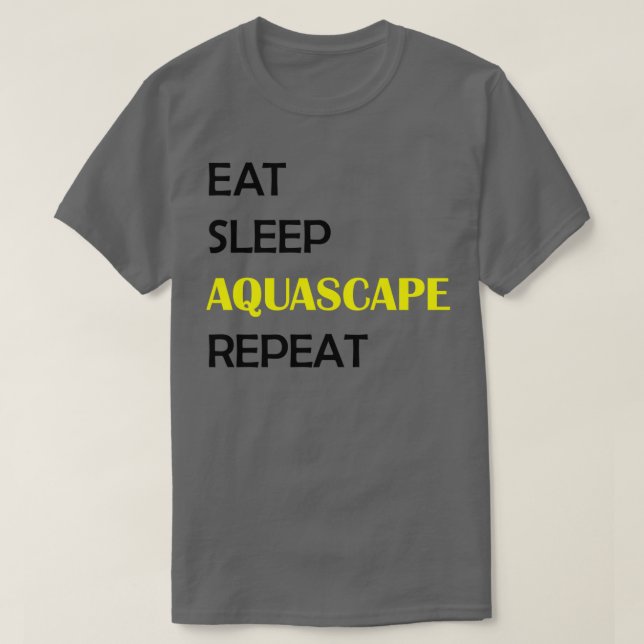 Camiseta Repetir Aquascape 1 no modo Latente (Frente do Design)