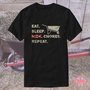 Camiseta Repetir as tarefas de repouso Engraçado Presente