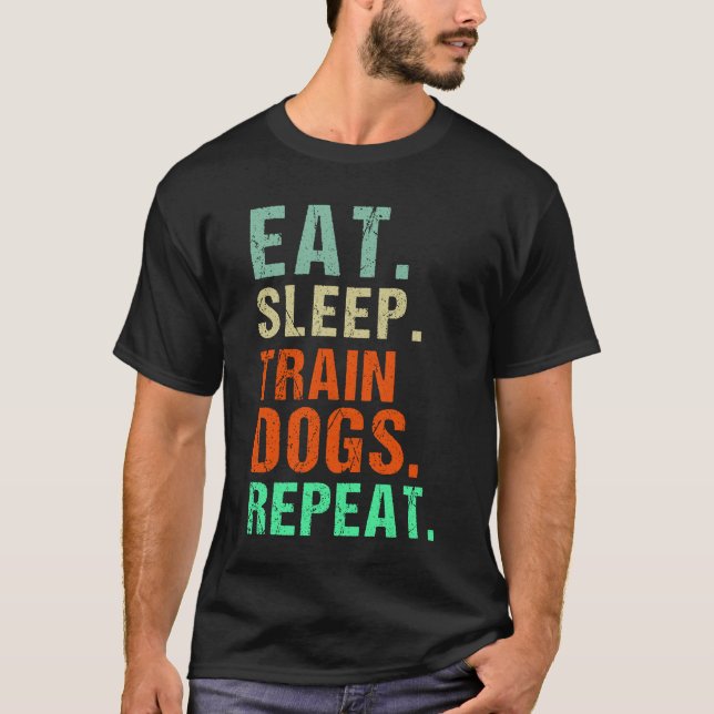 Camiseta Repetir Cães do Comboio do Sono - Treinamento Engr (Frente)