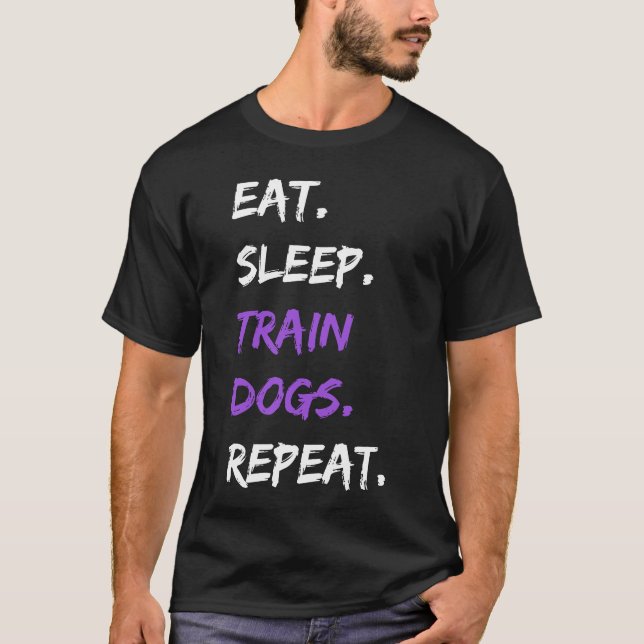 Camiseta Repetir Cães do Comboio do Sono - Treinamento Engr (Frente)