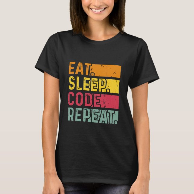 Camiseta Repetir Código de Repouso (Frente)