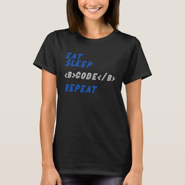 Camiseta Repetir Código de Repouso (Frente)