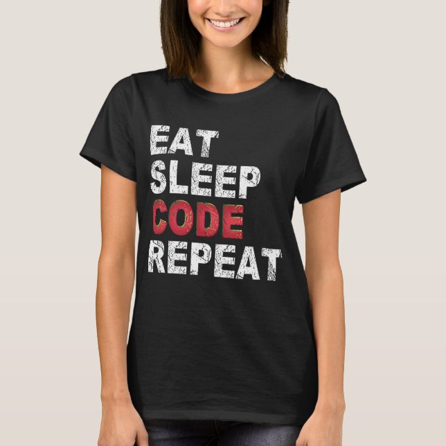 Camiseta Repetir Código de Repouso (Frente)