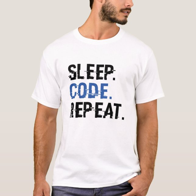Camiseta Repetir Código de Repouso (Frente)