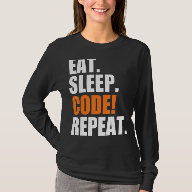 Camiseta Repetir Código de Repouso (Frente)