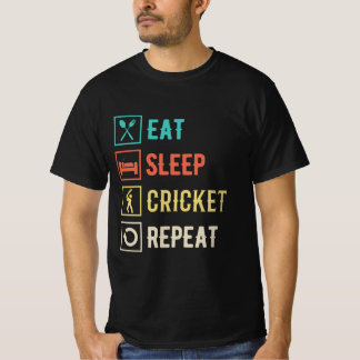 Camiseta Repetir Críquete de Repouso