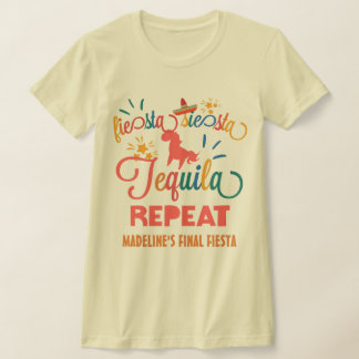 Camiseta Repetir Fiesta Siesta Tequila Personalizada