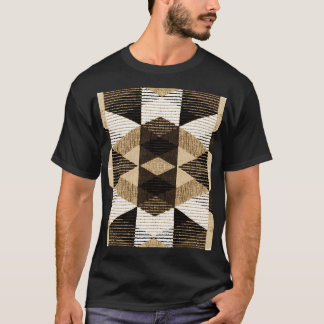 Camiseta Repetir Geometria: Design de Fundo Texturizado