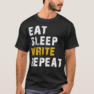 Camiseta repetir gravação de repouso