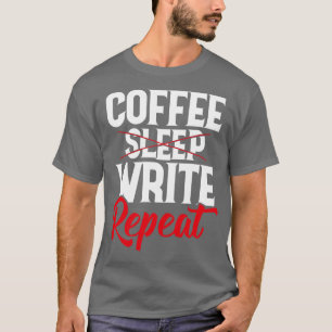 Camiseta Repetir gravação no café