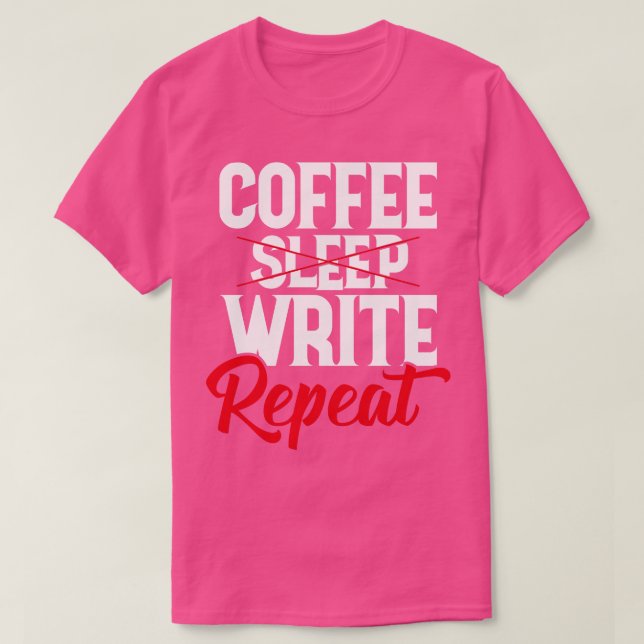 Camiseta Repetir gravação no café (Frente do Design)