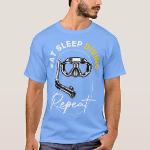 Camiseta repetir mergulho de sono