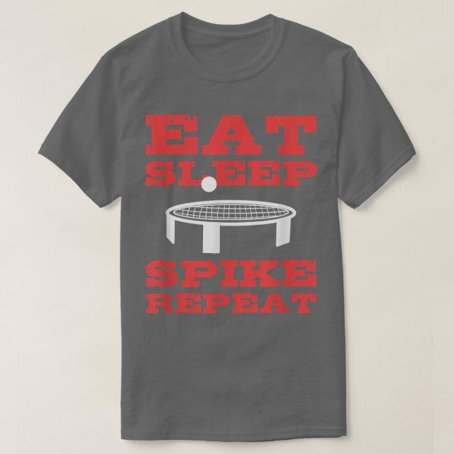 Camiseta Repetir o aspirador - Spike Ball Backyard T-Shi (Frente do Design)