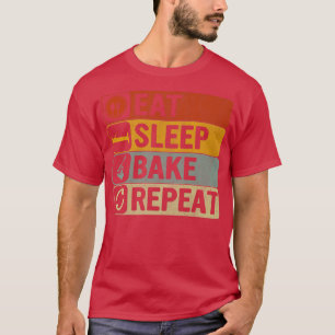 Camiseta Repetir o Assar de latência na parte traseira 60s