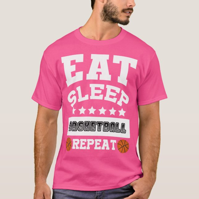 Camiseta Repetir o Basquete de Sono (Frente)