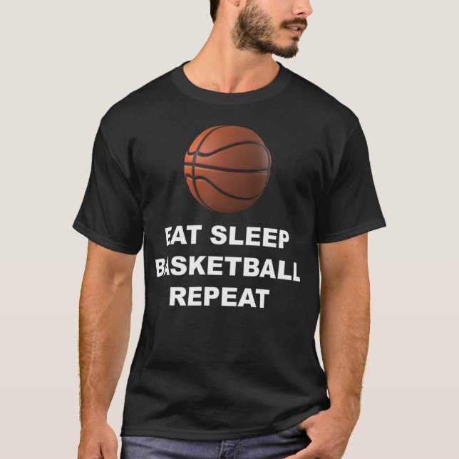 Camiseta Repetir o Basquete de Sono (Frente)