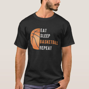 Camiseta Repetir o basquete de sono