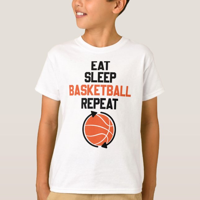 Camiseta Repetir o Basquete de Sono (Frente)