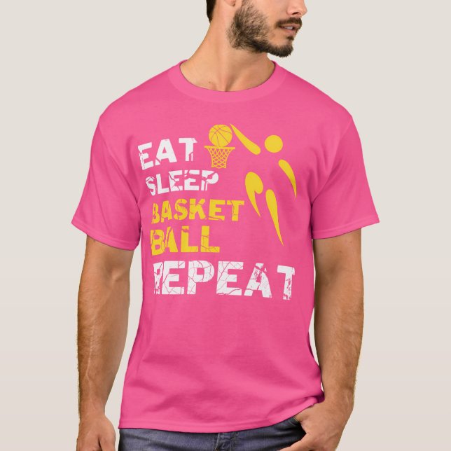 Camiseta Repetir o Basquete de Sono (Frente)