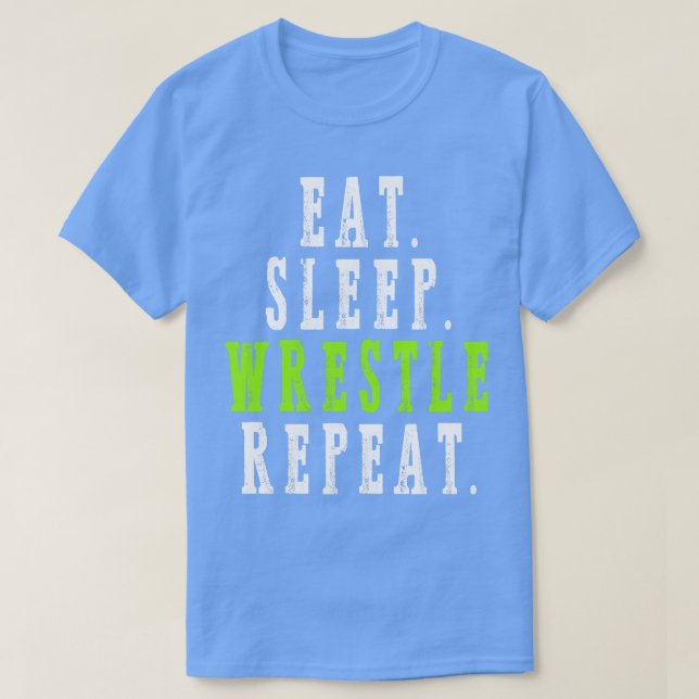 Camiseta Repetir o descanso de repouso (Frente do Design)