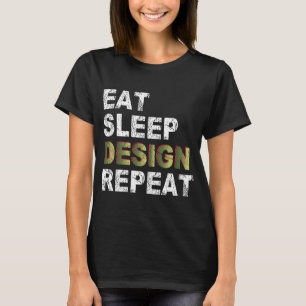 Camiseta Repetir o Design de latência