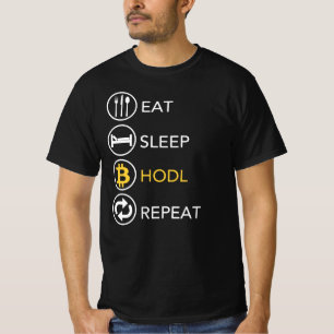 Camiseta Repetir O Disco De Sono - Moeda Cripto De Bitmoney