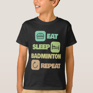 Camiseta Repetir o emblema de dormir - Jogador de emblema 1