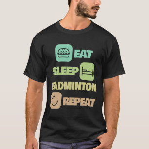 Camiseta Repetir o emblema de dormir - Jogador de emblema 1